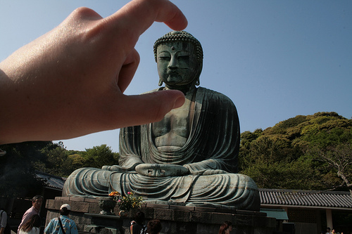 Crushing Buddha’s head